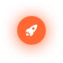Rocket icon representing innovation